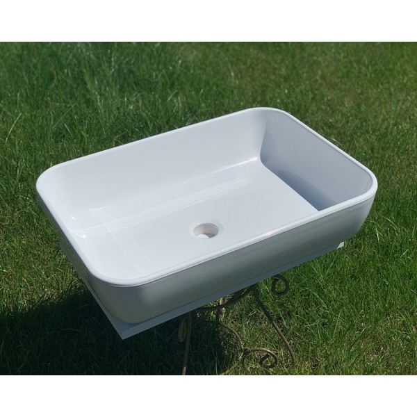 Умывальник накладной 540 х 380 мм белый Snail 176A100