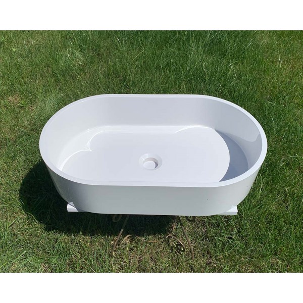 Умивальник накладний 600 х 360 мм білий Snail 172A100