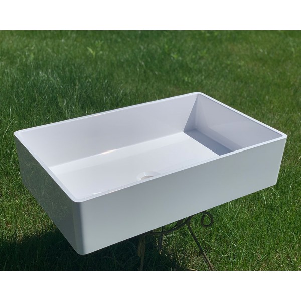 Умивальник накладний 600 х 380 мм білий Snail 171A100