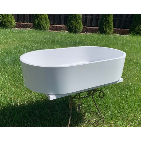 Умивальник накладний 600 х 360 мм білий Snail 172A100