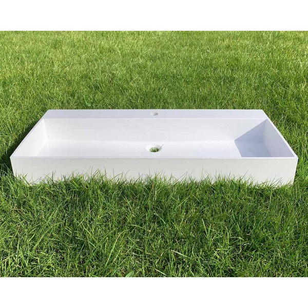 Умывальник накладной 1015 х 435 мм белый Snail 168A100