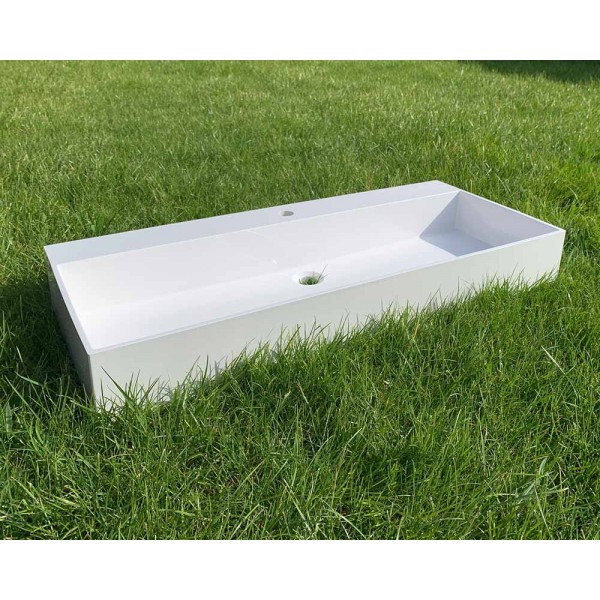 Умывальник накладной 1015 х 435 мм белый Snail 168A100