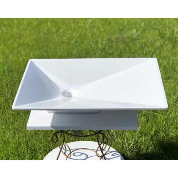 Умывальник накладной 600 х 400 мм белый Snail 120A100