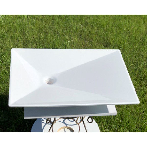 Умывальник накладной 600 х 400 мм белый Snail 120A100