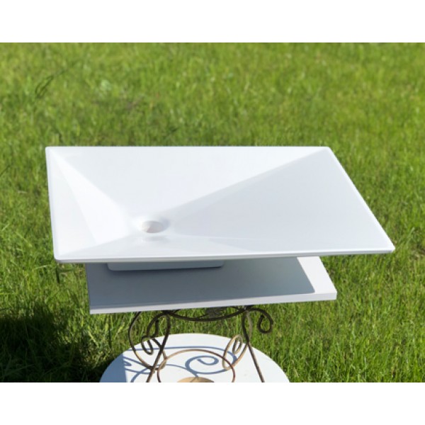 Умывальник накладной 600 х 400 мм белый Snail 120A100