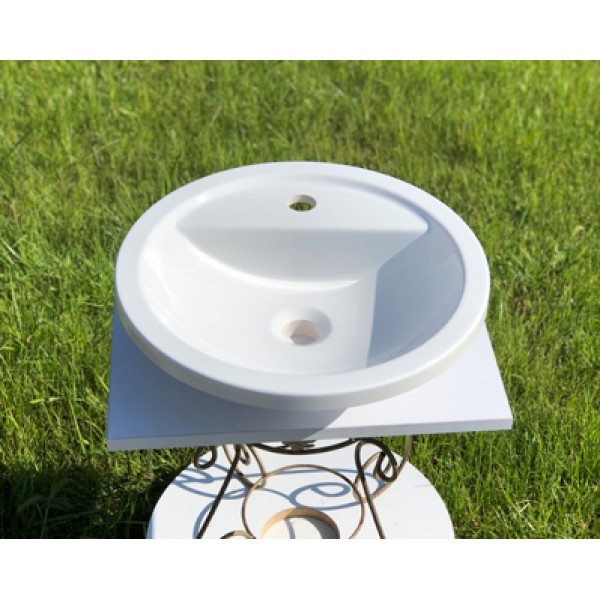 Умивальник накладний 425 мм білий Snail 154A100