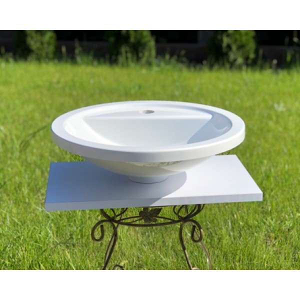 Умивальник накладний 425 мм білий Snail 154A100