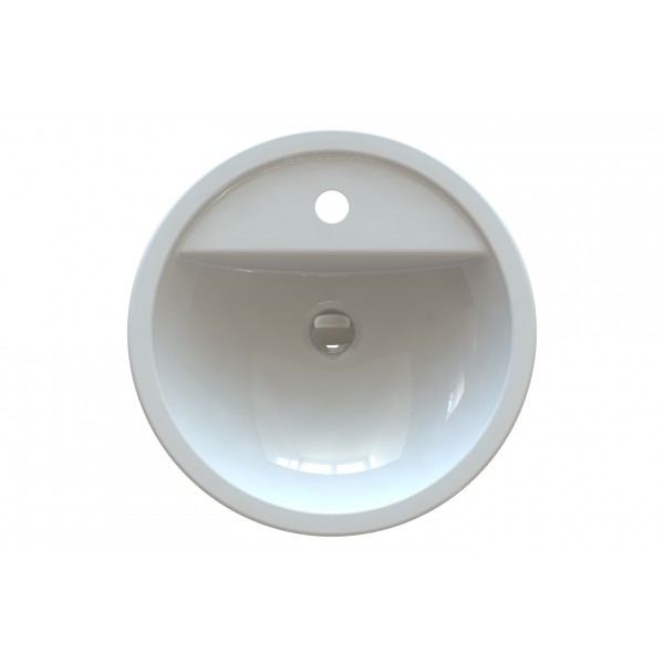 Умивальник накладний 425 мм білий Snail 154A100