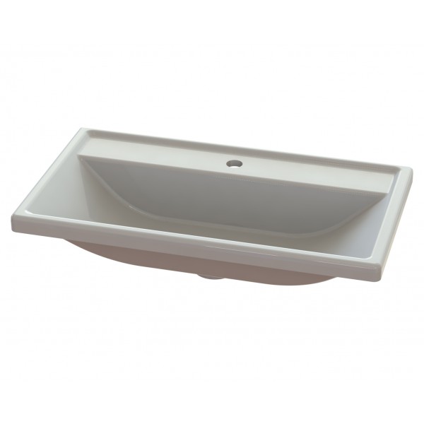 Умивальник накладний 740 х 420 мм білий Snail 106A100