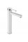 Смеситель для раковины (умывальника)  REA POLO WHITE-CHROME белый/хром высокий