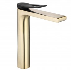 Змішувач для раковини REA SOUL BRUSHED GOLD високий