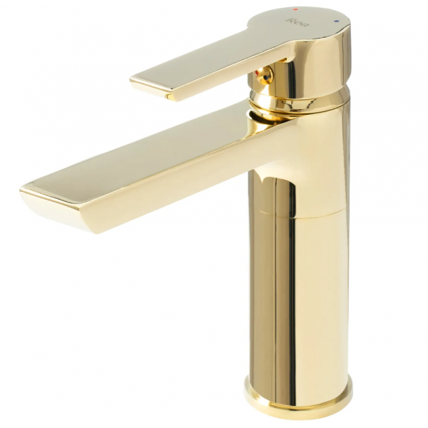 Змішувач для раковини REA ARGUS GOLD золотий низький