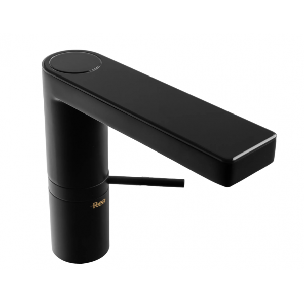 Змішувач для раковини REA AMAR LCD BLACK чорний низький
