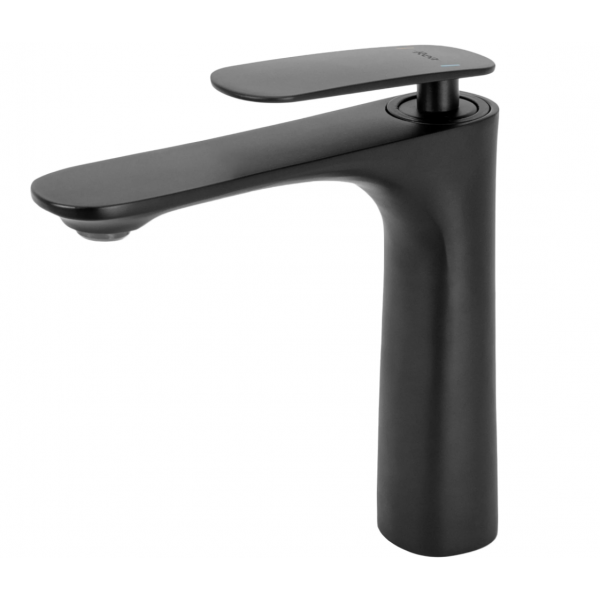 Смеситель для раковины (умывальника) REA BERG BLACK черный низкий