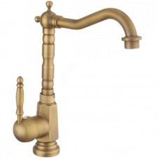 Змішувач для раковини REA BONA OLD GOLD золотий високий