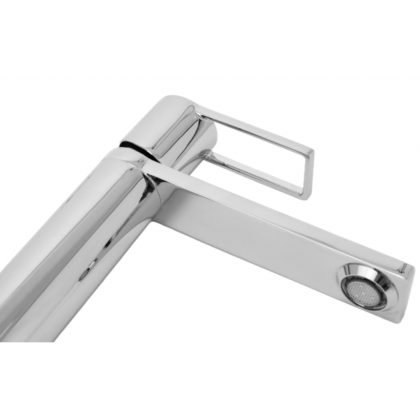 Смеситель для раковины (умывальника) REA FLIP CHROME  хром низкий