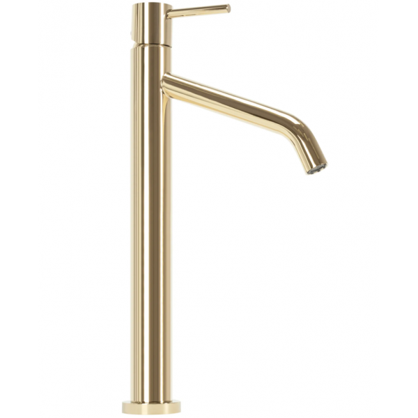 Змішувач для раковини REA LEVEL GOLD золотий високий