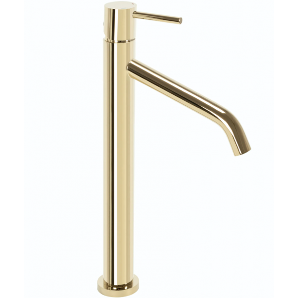 Змішувач для раковини REA LEVEL GOLD золотий високий