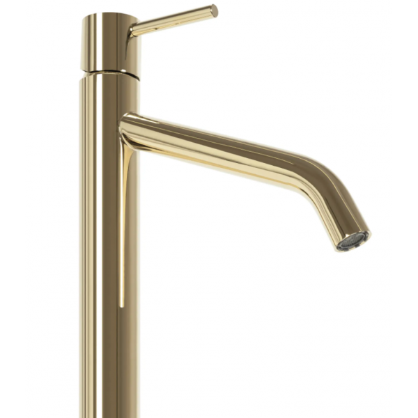 Змішувач для раковини REA LEVEL GOLD золотий високий