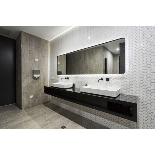 Змішувач для раковини REA LUNGO BLACK MAT + BOX чорний прихований монтаж