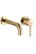 Смеситель для раковины (умывальника) REA LUNGO GOLD золотой настенный скрытого монтажа