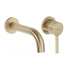 Змішувач для раковини REA LUNGO BRUSHED GOLD прихованого монтажу