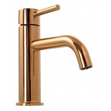 Змішувач для раковини REA LUNGO ROSE GOLD LOW золото золото низький