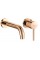 Смеситель для раковины (умывальника) REA LUNGO ROSE GOLD розовое золото настенный скрытого монтажа