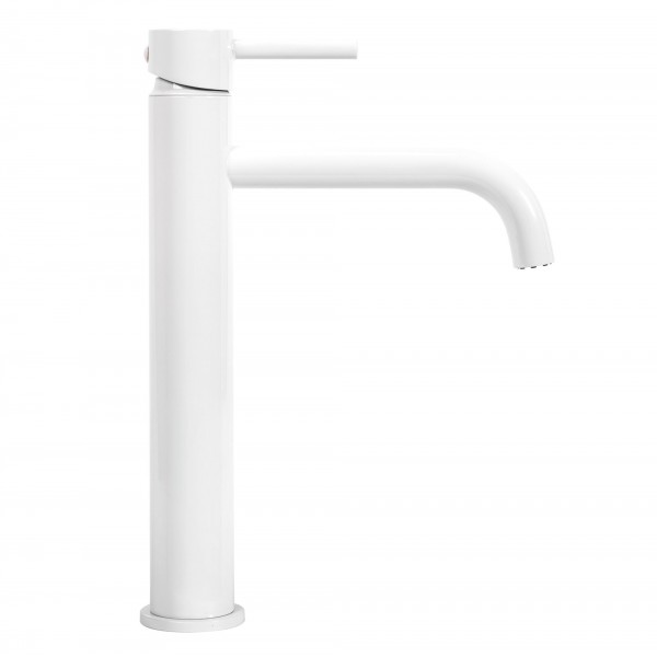 Змішувач для раковини REA LUNGO WHITE MATT високий