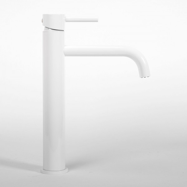 Змішувач для раковини REA LUNGO WHITE MATT високий