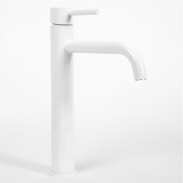 Змішувач для раковини REA LUNGO WHITE MATT високий