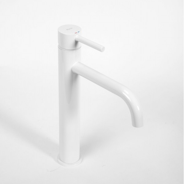 Змішувач для раковини REA LUNGO WHITE MATT високий