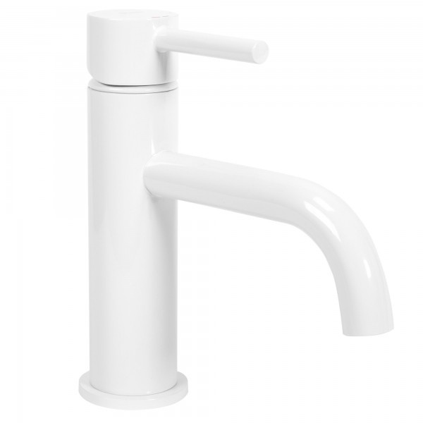 Смеситель для раковины (умывальника) REA LUNGO WHITE белый низкий