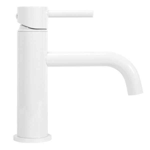 Смеситель для раковины (умывальника) REA LUNGO WHITE белый низкий