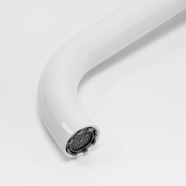 Смеситель для раковины (умывальника) REA LUNGO WHITE белый низкий