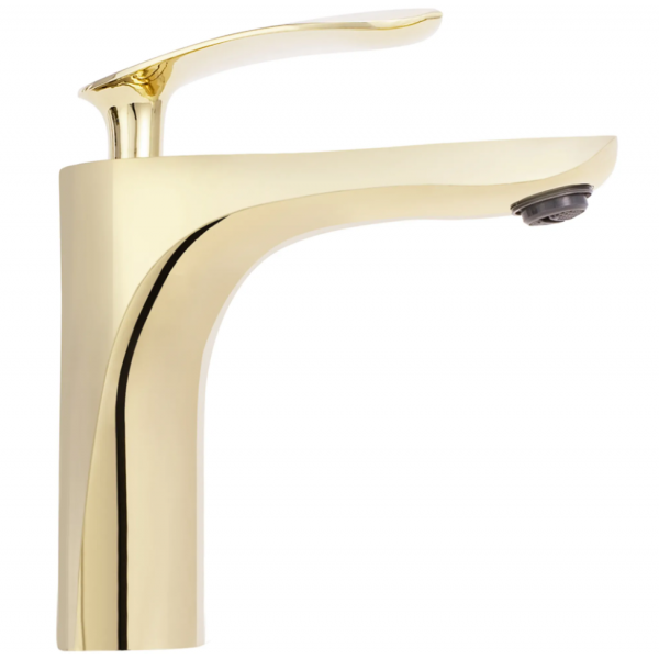 Змішувач для раковини REA ORBIT GOLD золотий низький