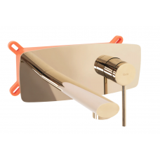 Змішувач для раковини REA OVAL GOLD + BOX прихованого монтажу
