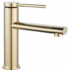 Змішувач для раковини REA OVAL GOLD золото низький