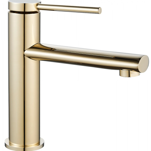 Змішувач для раковини REA OVAL GOLD золото низький