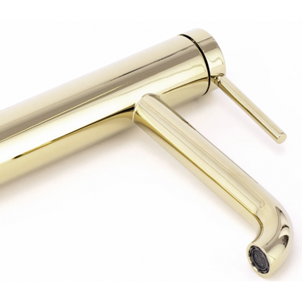 Змішувач для раковини REA SPOT GOLD золотий високий