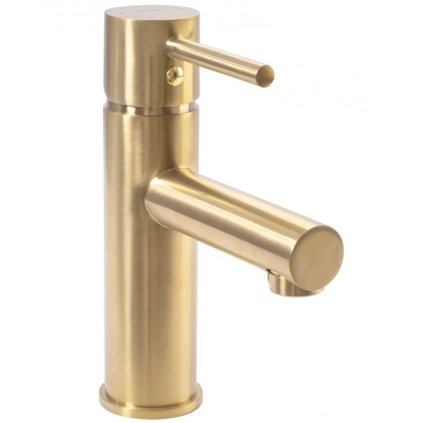 Змішувач для раковини REA TESS BRUSHED GOLD низький