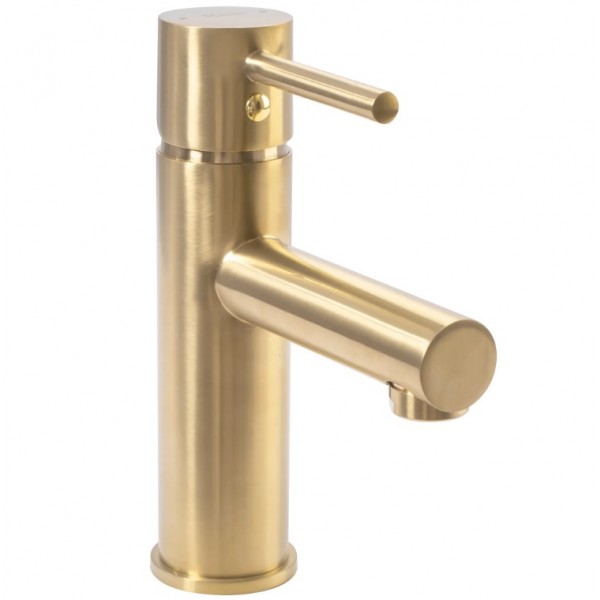 Змішувач для раковини REA TESS BRUSHED GOLD низький