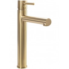 Смеситель для раковины (умывальника) REA TESS BRUSHED GOLD высокий
