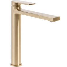 Змішувач для раковини REA VERSO BRUSHED GOLD високий