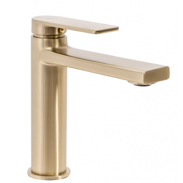 Змішувач для раковини REA VERSO BRUSHED GOLD низький