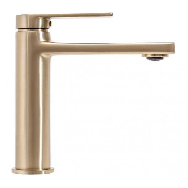 Змішувач для раковини REA VERSO BRUSHED GOLD низький