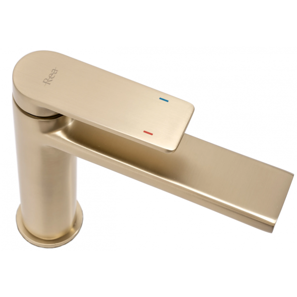Змішувач для раковини REA VERSO BRUSHED GOLD низький