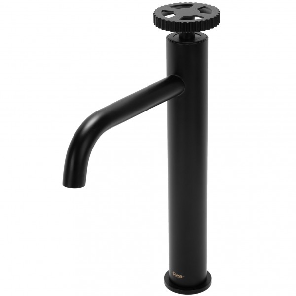 Змішувач для раковини REA VERTIGO BLACK чорний високий
