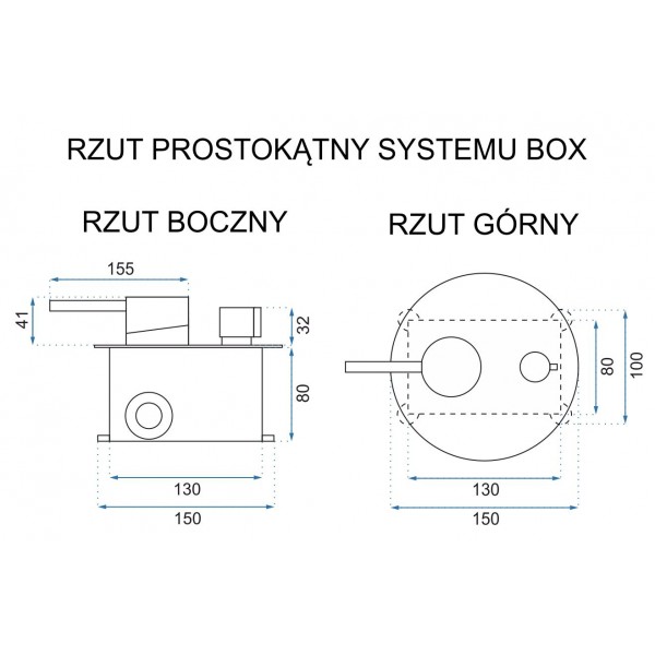Змішувач для ванни REA LUNGO BLACK+BOX чорний прихованого монтажу
