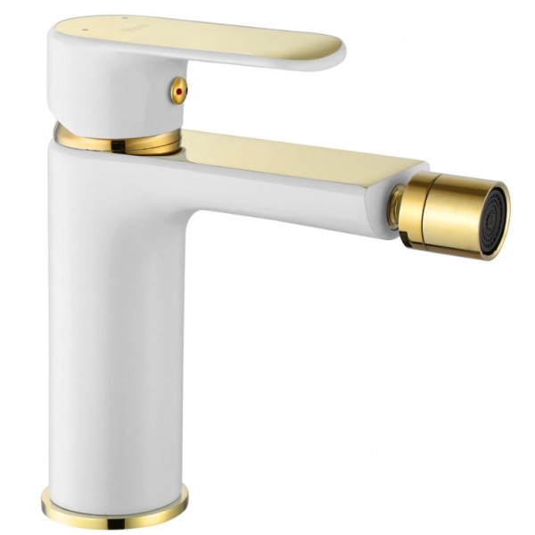Змішувач для біде REA BLOOM WHITE GOLD білий/золото